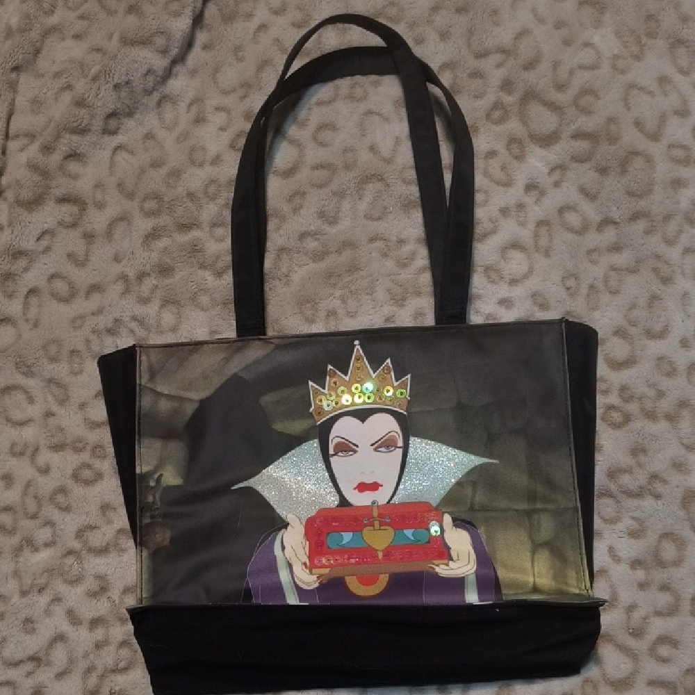 Disney Evil Queen Black and Purple Tote